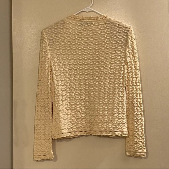 ST. JOHN COLLECTION by MARIE GRAY Vintage Tie Front Knitted Cardigan - Picture 3 of 10